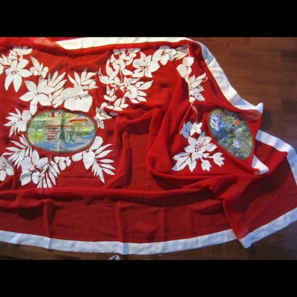 ETRO Scarf Silk Wrap Shawl Oversized - Picture 5 of 8